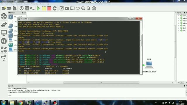 Tugas Jaringan Sederhana Mikrotik di GNS3 [203307037 - ARSHA DEWA FAUZAN SURYA TAMA] смотреть онлайн