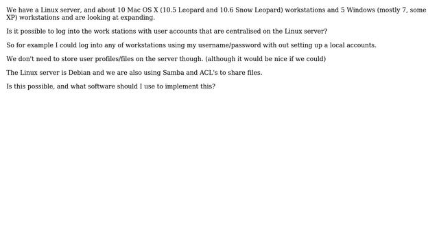Log into Windows/Mac OS X authorised against users on a Linux server (2 Solutions!!) смотреть онлайн