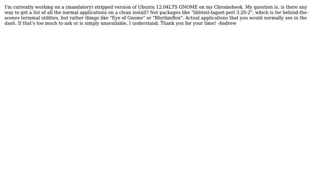 Ubuntu: A complete list of pre-installed applications/packages? смотреть онлайн