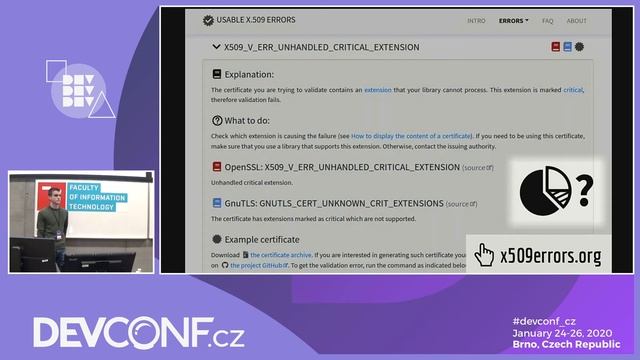 Untangling the certificate error messages - DevConf.CZ 2020 смотреть онлайн