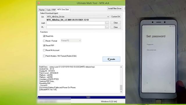 Redmi 6 6A frp bypass with UMT | Frp Unlock Miui | 2022 смотреть онлайн