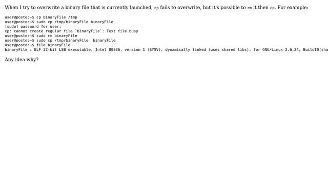 cp overwrite vs rm then cp смотреть онлайн