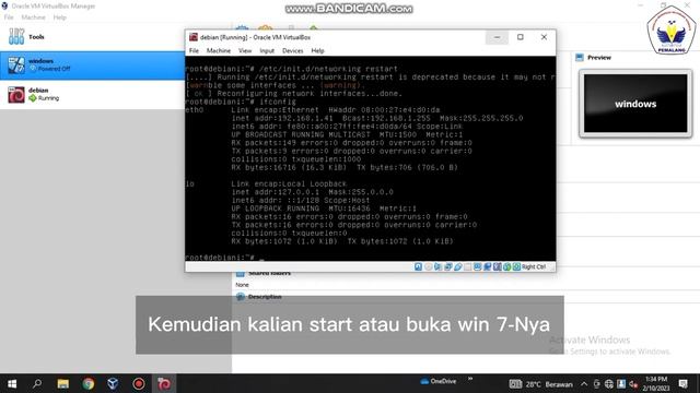 Cara konfigurasi IP address pada debian di virtualbox смотреть онлайн