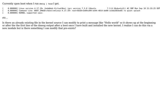 Unix & Linux: How to write a message to dmesg at beginning? (2 Solutions!!) смотреть онлайн