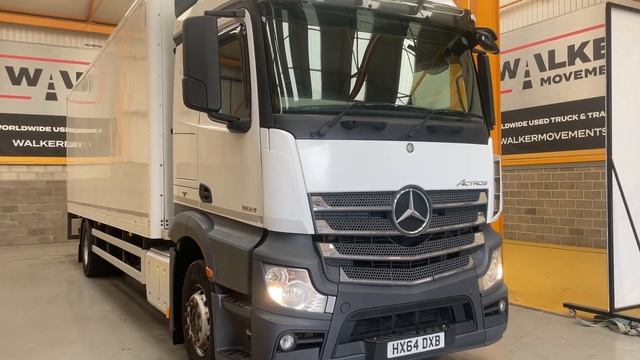 New In Stocklist For Sale: MERCEDES ACTROS 1824 *EURO 6* 4X2, 18 TONNE BOX – 2015 – HX64 DXB смотреть онлайн