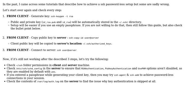Unix & Linux: ssh prompts for password despite .ssh/authorized_keys (5 Solutions!!) смотреть онлайн