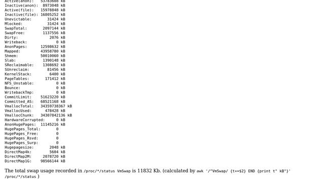 On Centos 6.3, why do several swap measuring methods return different results? смотреть онлайн