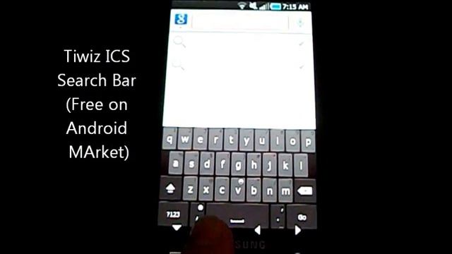 Ice Cream Sandwich (Android 4.0) Search Bar and Keyboard. смотреть онлайн