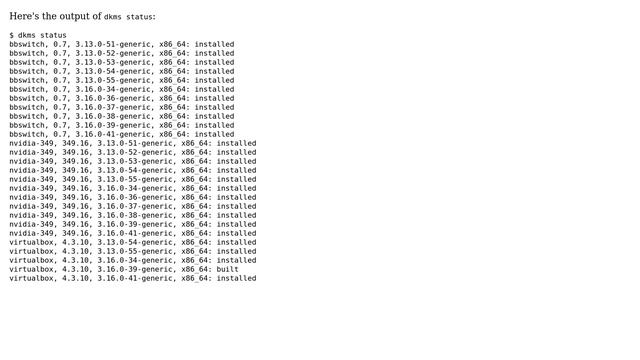 DKMS: Install Failed смотреть онлайн