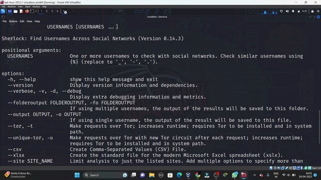 SHERLOCK TOOL SOCIAL MEDIA ACCOUNTS FIND WITH USERNAME #cybersecurity #hacker #ethicalhacking