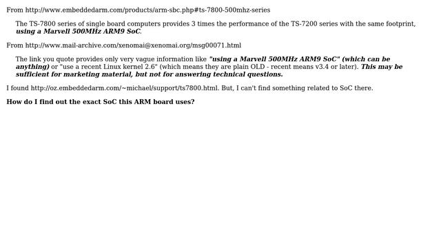 What is the SoC on the ARM9 board TS-7800? (2 Solutions!!) смотреть онлайн