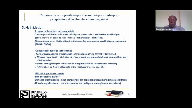Contexte de crise pandémique et économique en Afrique – Pr Kamdem #DBAiw2021 смотреть онлайн