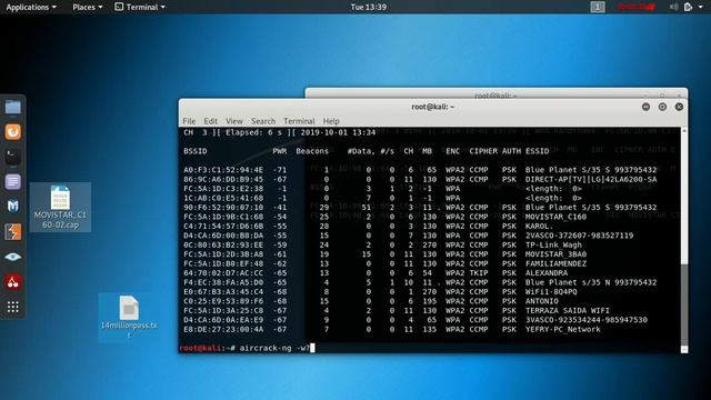 Clave de Wifi - Kali linux (AIRCRACK-NG) смотреть онлайн