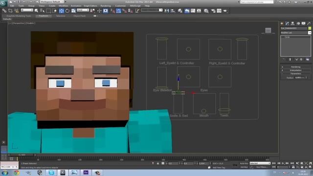 3Ds max - Minecraft character rig [Download link] смотреть онлайн