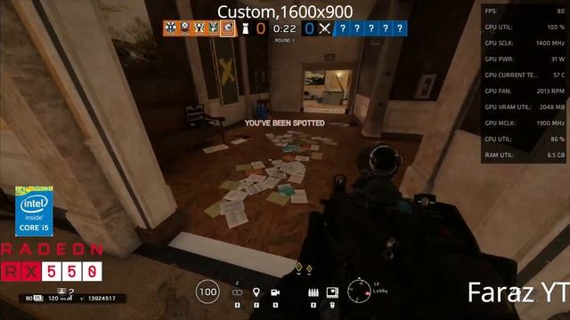 Rainbow Six Siege - Rx 550 Oc + i5 3470 - 900p (Custom) смотреть онлайн