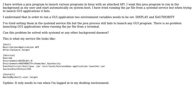 Launch GUI programs from background service in Linux смотреть онлайн