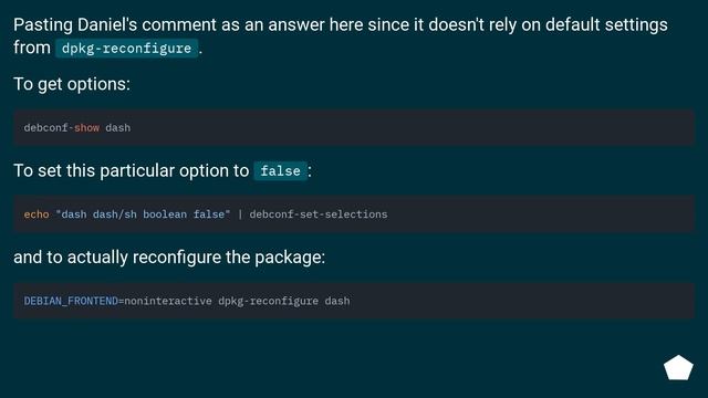 How to do *dpkg-reconfigure dash* as bash automatically смотреть онлайн