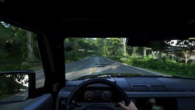 Driving Land Rover Defender 110 X 2020