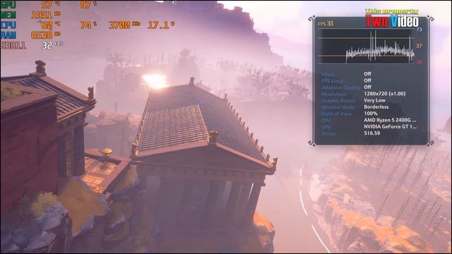 Ryzen 5 2400G GT 1030 Immortal Fenyx Rising смотреть онлайн