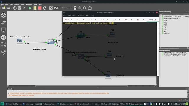 Network Automation with Python Netmiko смотреть онлайн