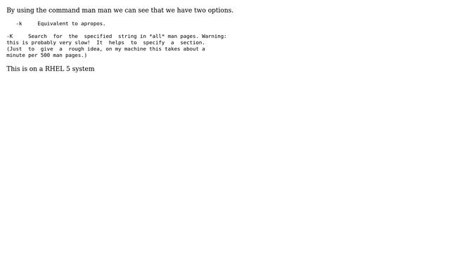 Unix & Linux: Full text search for man pages (3 Solutions!!) смотреть онлайн