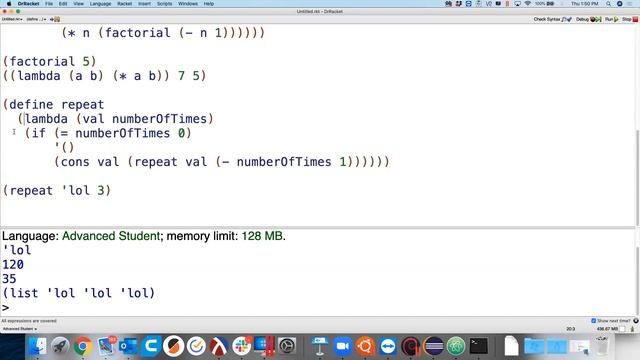 CSC470 8/27/20 - Scheme Intro and recursively defined data смотреть онлайн