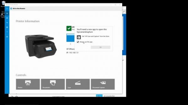 Windows 10 : Downloading and Installing the HP AiO Remote & HP Scan & Capture Apps