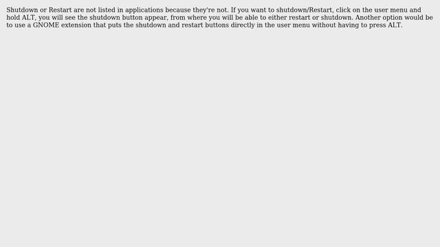 Ubuntu: How can I add the 'shutdown' and 'restart' buttons in favorites in Gnome Shell? смотреть онлайн