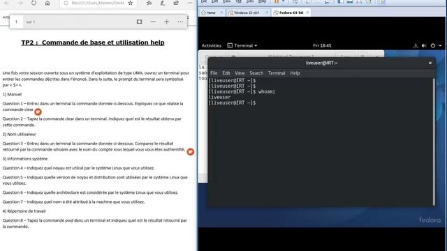 Commande de base et utilisation help FEDORA смотреть онлайн