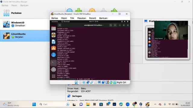 USER GROUP LINUX UBUNTU 22.04 смотреть онлайн