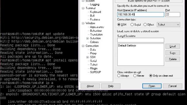 server remote LINUX DEBIAN смотреть онлайн