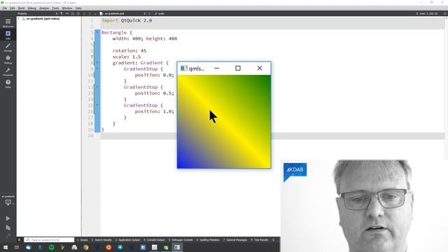 Introduction to Qt / QML (Part 12) - Colors and Gradients смотреть онлайн