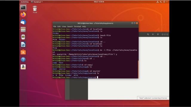 Linux 101 episode 6: Move and Copy смотреть онлайн