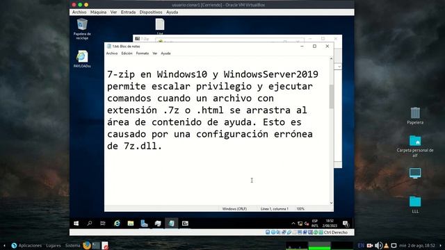 CVE-2022-29072 | 7-Zip | Local Privilege Escalation | Sigue funcionando. смотреть онлайн