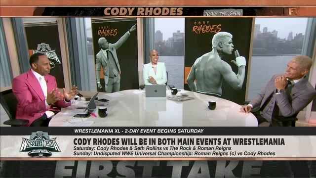 Cody Rhodes on WWE WrestleMania XL's significance, The Rock's return & more! | First Take смотреть онлайн