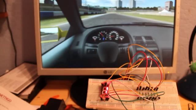 LFS Gear indicator Arduino смотреть онлайн
