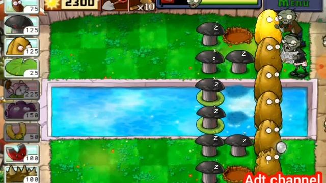 plant vs zombie Doom-shroom challenge смотреть онлайн