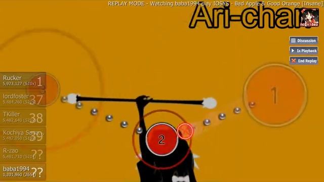 【osu!】Bad Apple & Good Orange【Insane】 смотреть онлайн