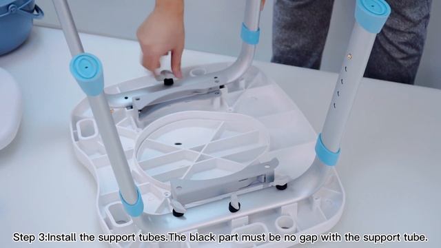 FlyingJoy 3-in-1 Shower Chair With Removable Bedside Commode Toilet Seat Installation Video