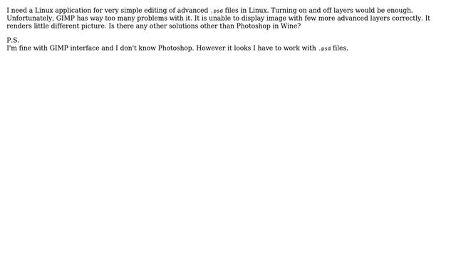 Unix & Linux: Software for very simple editing of advanced .psd files смотреть онлайн