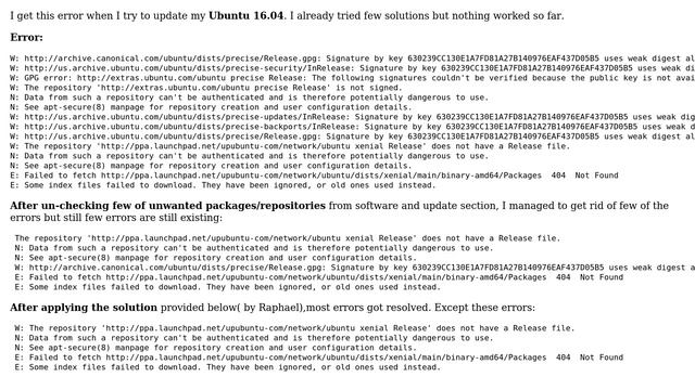 Ubuntu: How to fix the error, while updating my package list in Ubuntu 16.04? смотреть онлайн