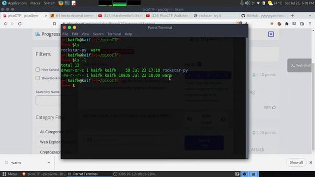 picoCTF:wave a flag | General skills | chmod смотреть онлайн