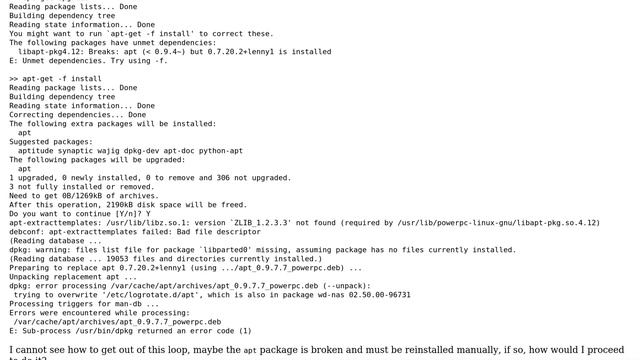 DevOps & SysAdmins: apt upgrade error on My Book Live смотреть онлайн