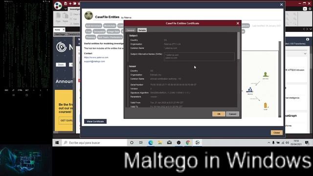 Maltego in Windows смотреть онлайн