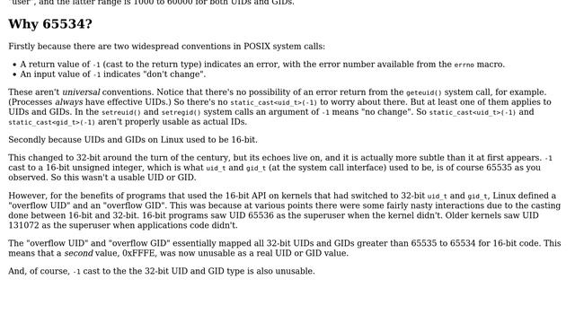 Why on some systems max uid/gid is 65534 an not 65535? (3 Solutions!!) смотреть онлайн