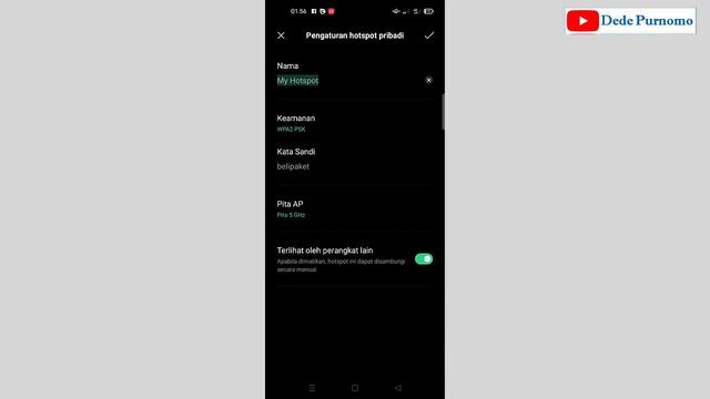 Cara Merubah Pita AP 2,4 Ghz Menjadi 5 Ghz Pada Hotspot Di HP Android OPPO - Tutorial HP Android