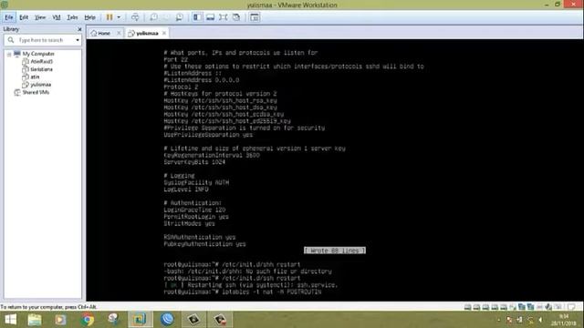 Konfigurasi IP Address dan Firewall NAT di Linux Debian 8.7.1 смотреть онлайн