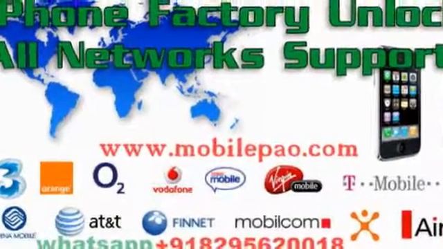 FACTORY UNLOCK SERVICE FOR IPHONE ATT,SPRINT,VERIZON,ALL CARRIER смотреть онлайн