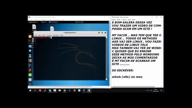 Como passa Scan em site com Kali Linux (WHOIS) ! DESCULPA PELAS BORDAS PRETAS ! смотреть онлайн