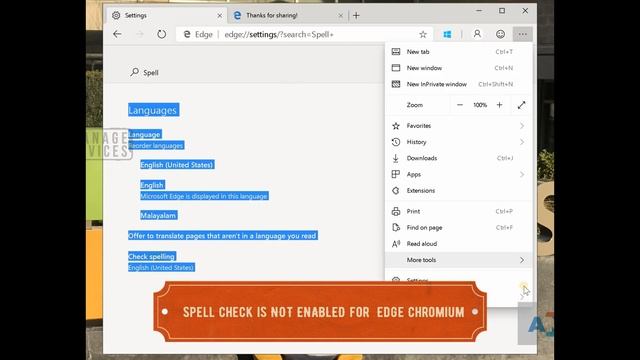 Microsoft Edge Chromium Browser Spell Check is Not Working Spell Check enabled Microsoft Edge Chr смотреть онлайн